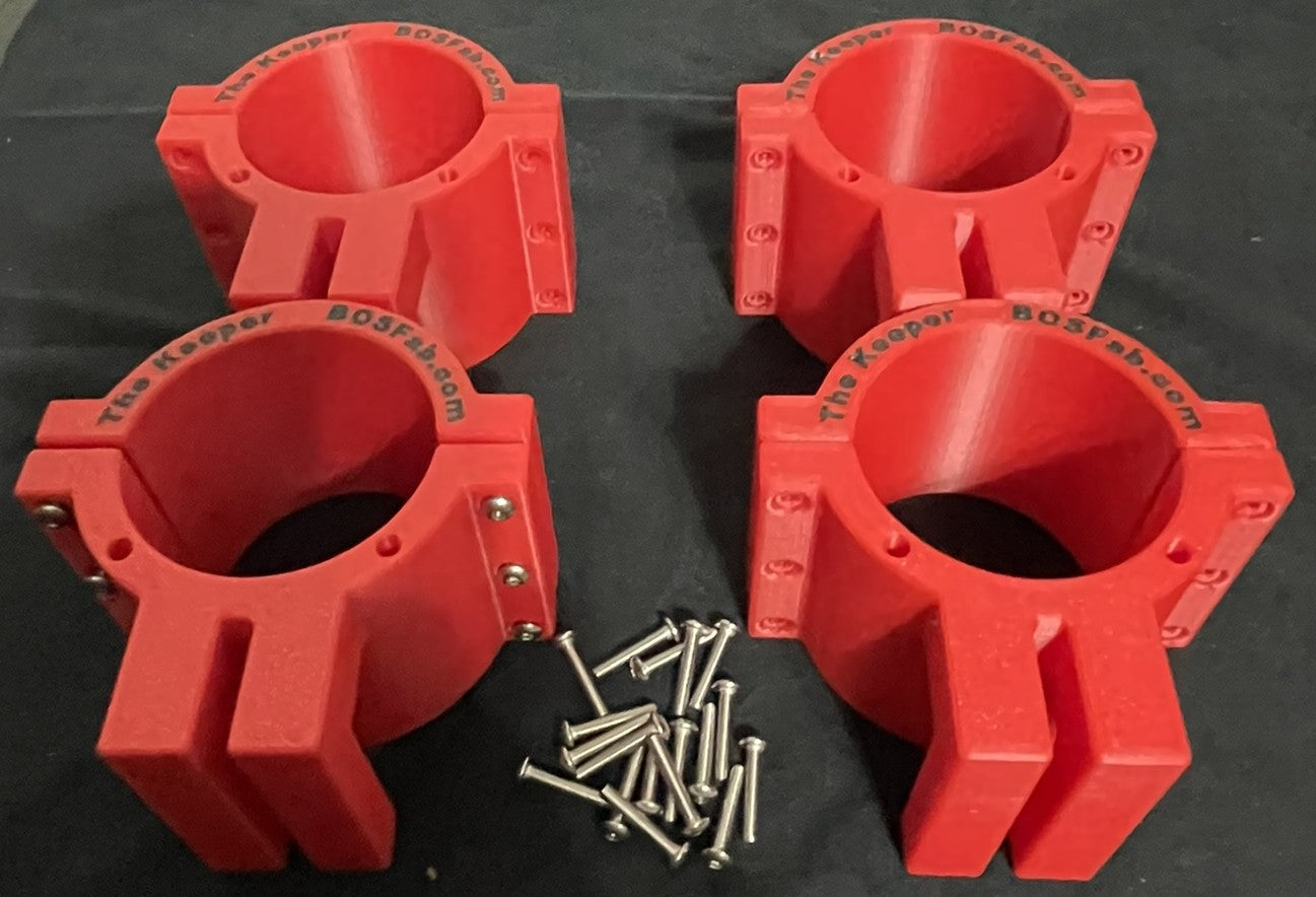 The Keeper 48-52mm Rod Holder Tube (4 Pack)