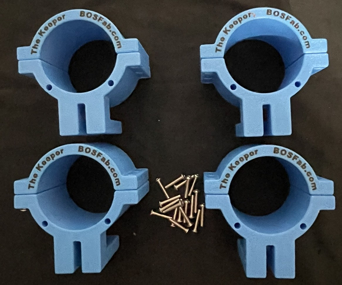 The Keeper 48-52mm Rod Holder Tube (4 Pack)
