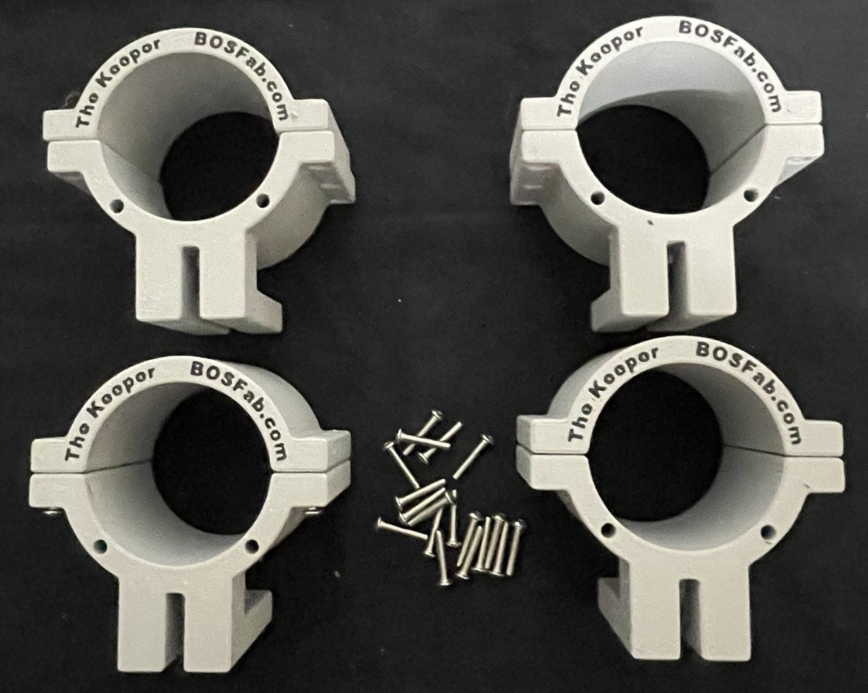The Keeper 48-52mm Rod Holder Tube (4 Pack)