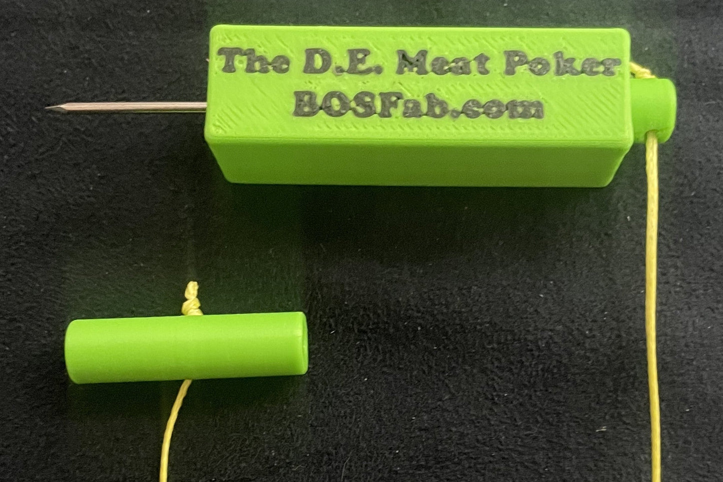 The D.E. Meat Poker (makes a pilot hole in cut bait for the toothpick)